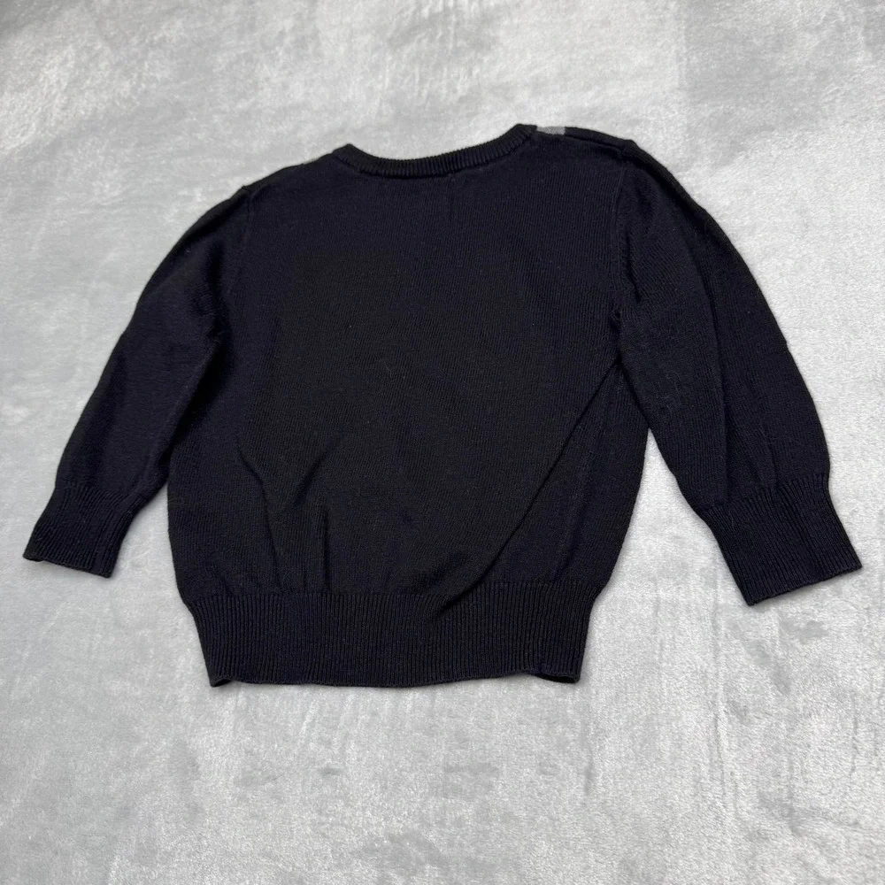 The Childrens Place Boys Argyle V-Neck‎ Sweater Black Grey Red 12-18M